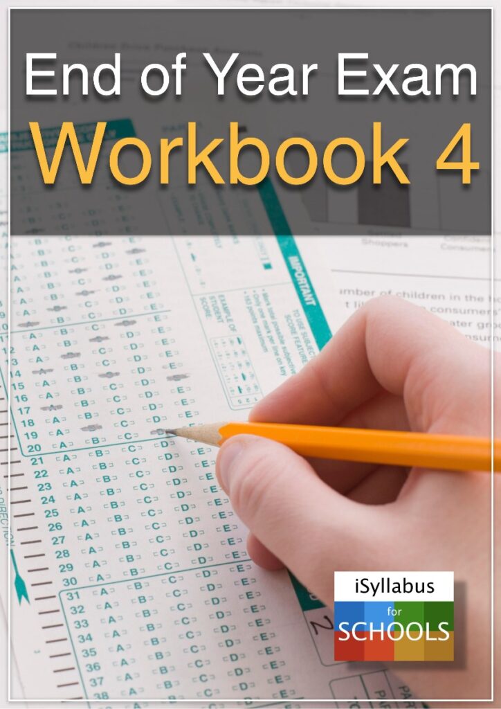 End Work Book End of Year Exam for Workbook 4